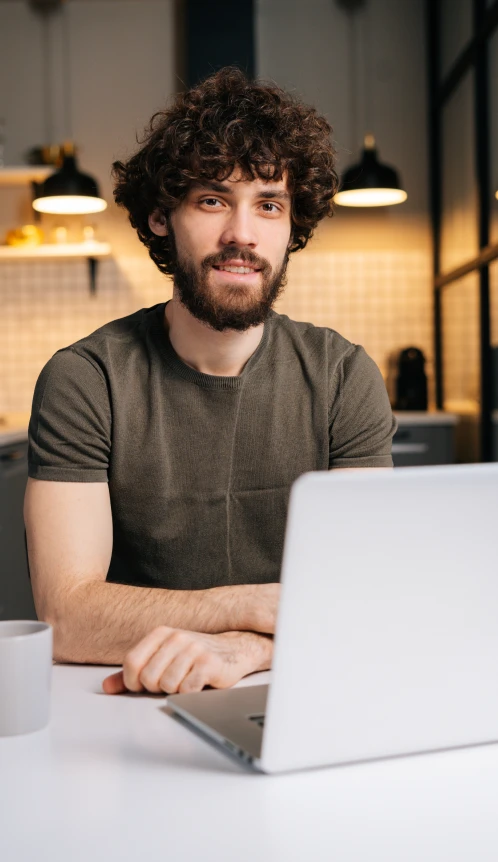 Candidate practising an AI interview